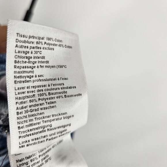 Ba&sh Jeans Blue Medium Wash Mid-Rise Straight Tapered Ankle Crop Denim Size 2 - Picture 6 of 7